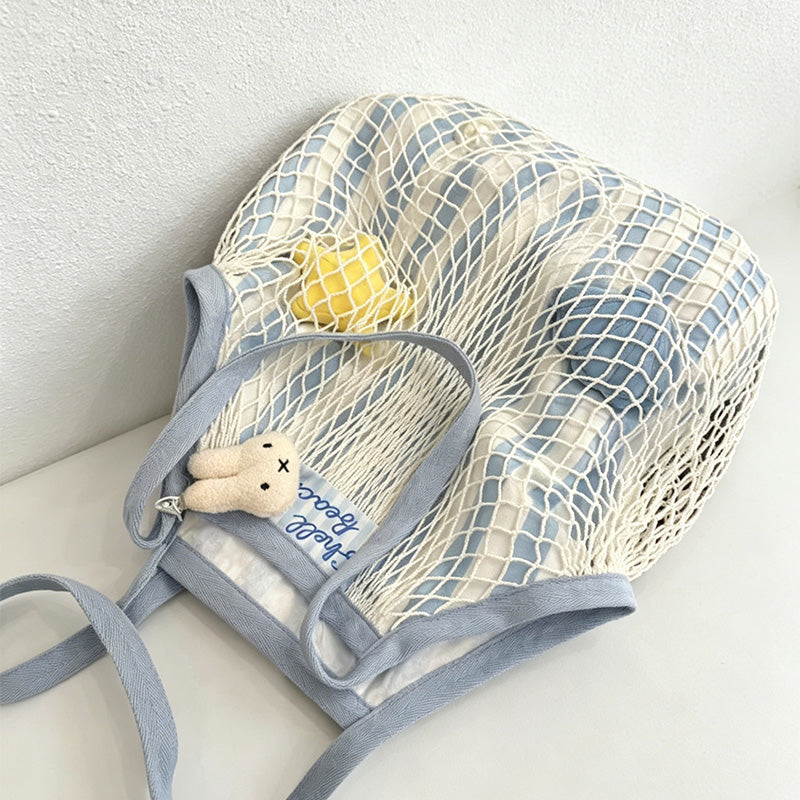 CouldNook Plaid Flower Shoulder Tote Bag - Soft Carry Accent