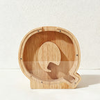 CouldNook 26-letter Wooden Money Box - Desktop Savings Ornament
