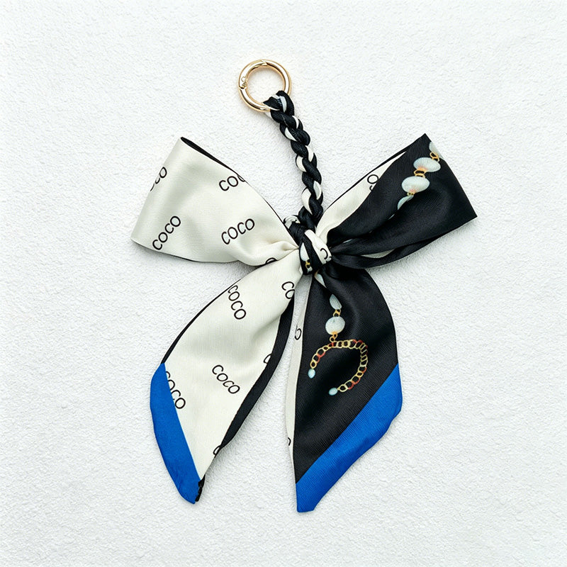 CouldNook Black Series Bow Bag Charm - Soft Bag Accent