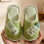 CouldNook Carrot Colorblock Open Toe House Slippers - Playful Display Accent
