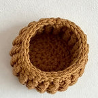 CouldNook Hand Crochet Bellflower Coaster - Floral Heat Resistant Table Decor