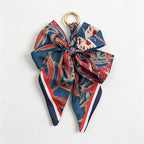 CouldNook 5.51''  Red Series Pattern Bow Bag Charm - Handle Accent