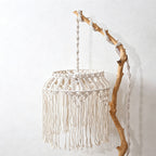 CouldNook Woven Basket Lamp Shade - Warm Hanging Light
