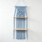 CouldNook Macrame Plant Wooden Stand Collection - Home Display Decor