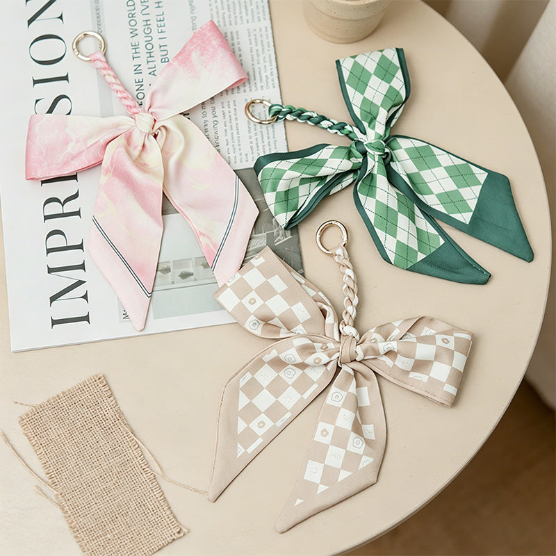 CouldNook Blue Series Bow Bag Charm - Soft Bag Accent
