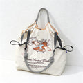 CouldNook Skateboard Surf Bear Embroidery Shopping Bag - Everyday Market Accent