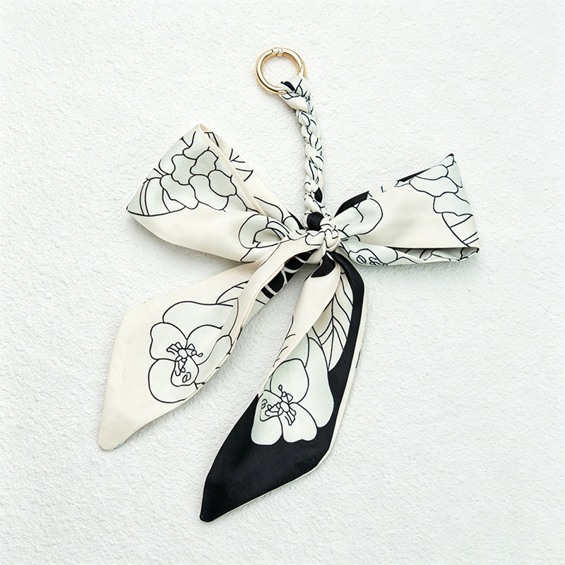 CouldNook Patterned Bow Bag Charm - Giftable Bag Accent
