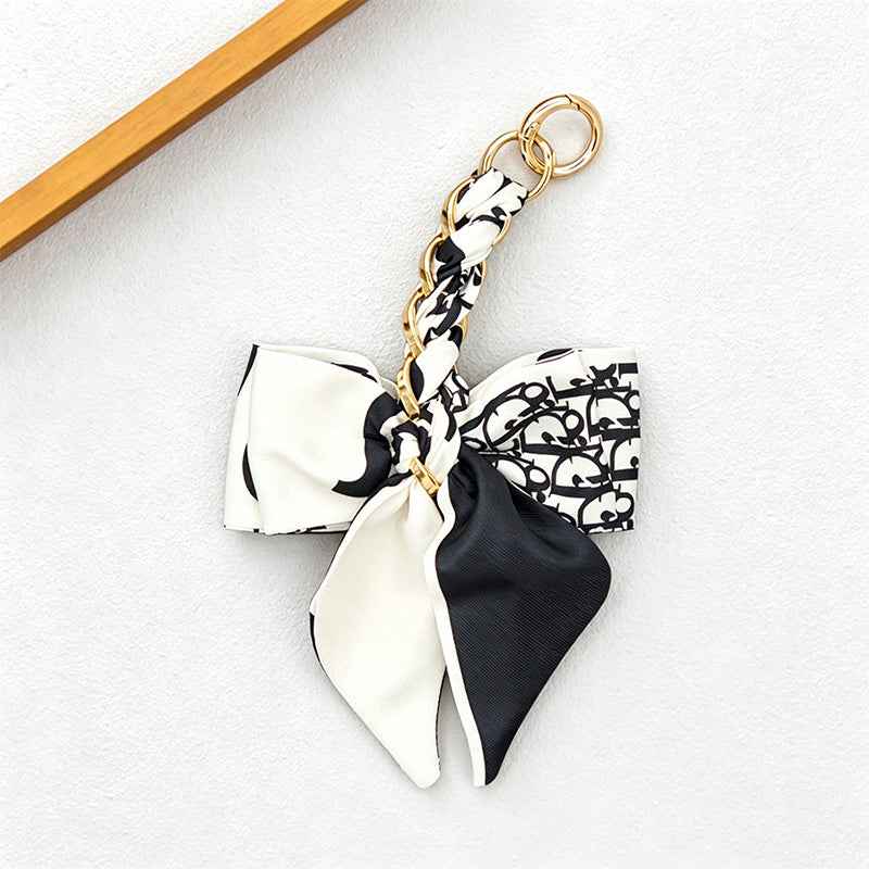 CouldNook 6.69’’ Leaf Pattern Bow Bag Extender - Bag Accent