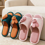 CouldNook Bunny Pattern Open Toe Slippers - Playful Kitchen Accent