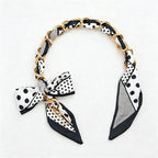 CouldNook 16.54’’ Printed Bow Chain Bag Strap - Soft Accent