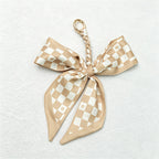 CouldNook Khaki Series Bow Bag Charm - Soft Bag Accent
