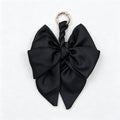 CouldNook 5.51''  Black Series Pattern Bow Bag Charm - Handle Accent