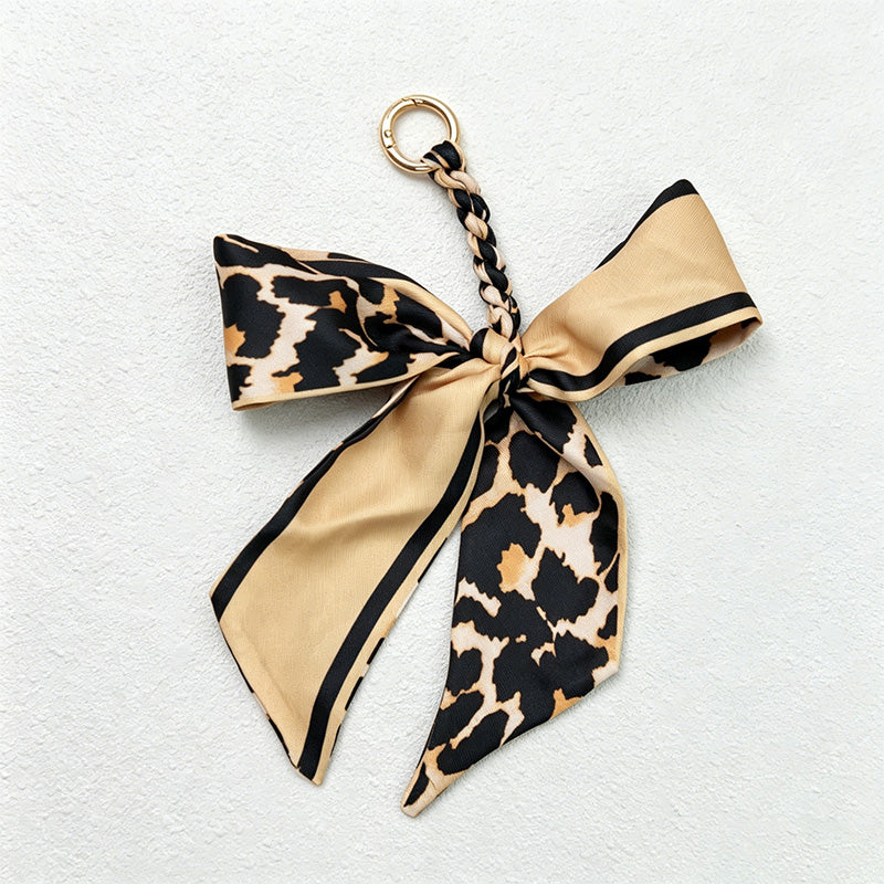 CouldNook Khaki Series Bow Bag Charm - Soft Bag Accent