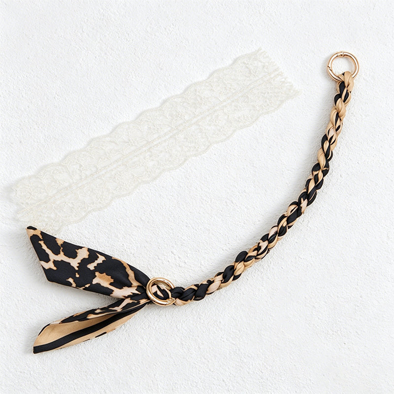 CouldNook 10.24'' Short Leaf Ribbon Bag Strap - Mini Accent