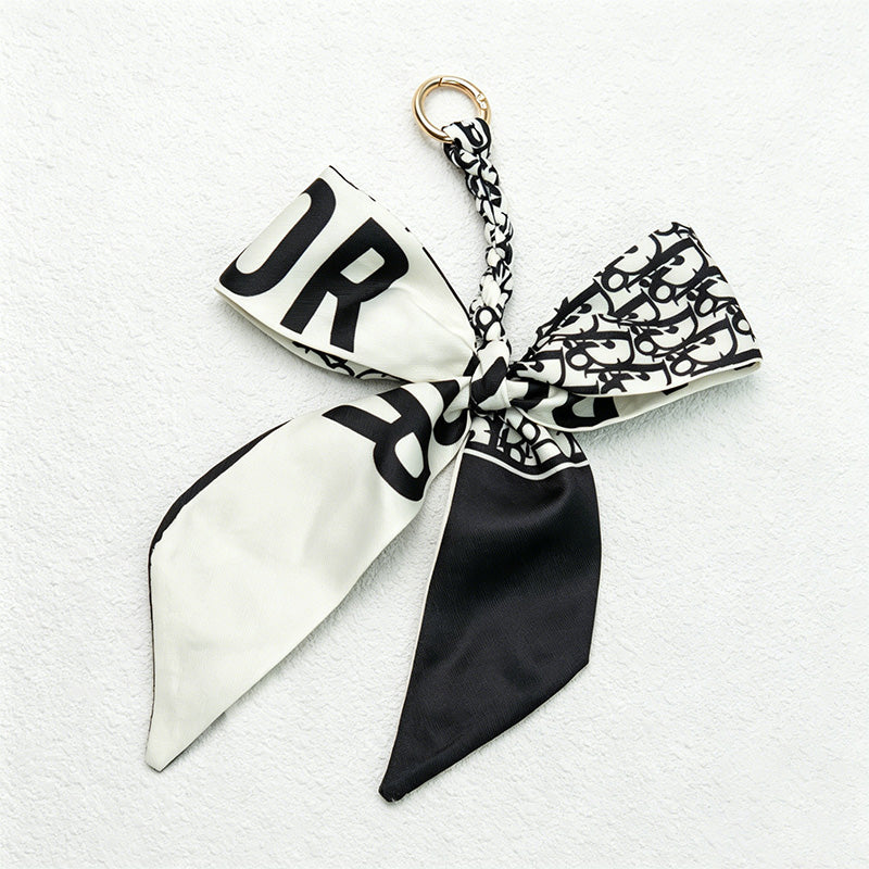 CouldNook Black Series Bow Bag Charm - Soft Bag Accent