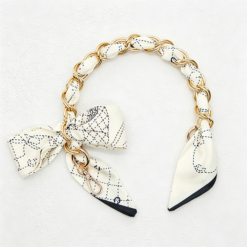 CouldNook 16.54'' Pattern Bow Chain Bag Strap - Everyday Accent