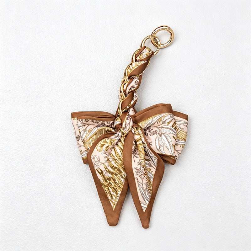 CouldNook 6.69’’ Leaf Pattern Bow Bag Extender - Bag Accent
