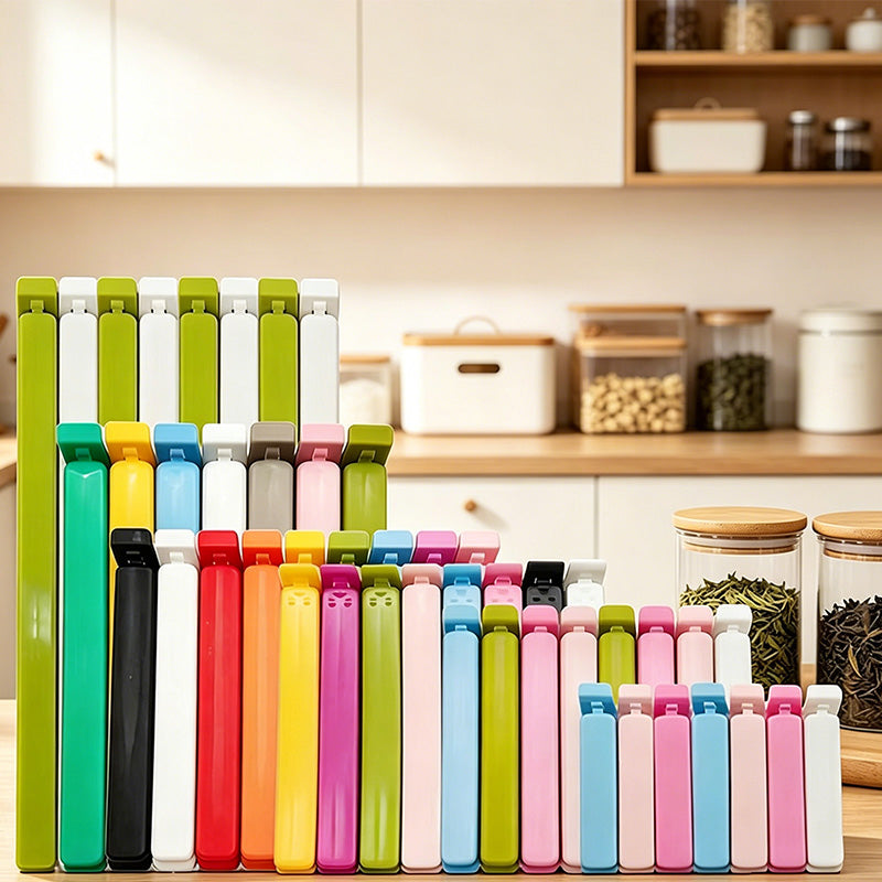 CouldNook Slim Color Bar Food Sealing Clips - Drawer Storage Accent