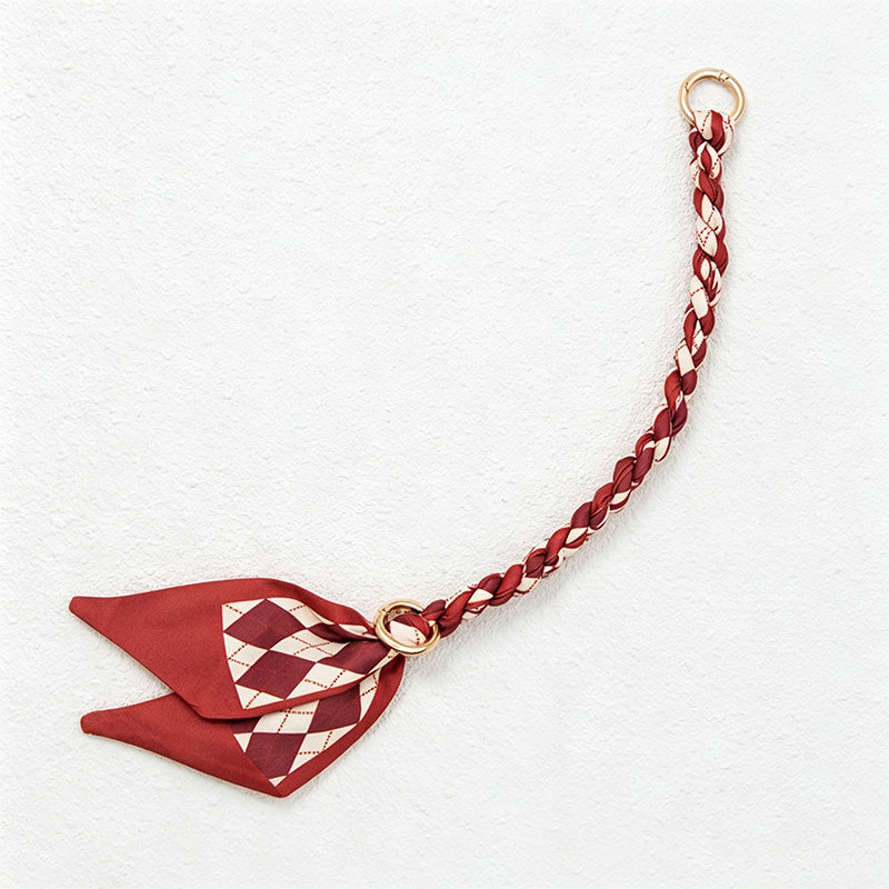 CouldNook 10.24'' Red Series Short Leaf Ribbon Bag Strap - Mini Accent