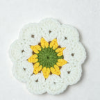 CouldNook Hand Crochet Bellflower Coaster - Floral Heat Resistant Table Decor