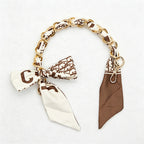 CouldNook 16.54'' Khaki Series Pattern Bow Chain Bag Strap - Everyday Accent