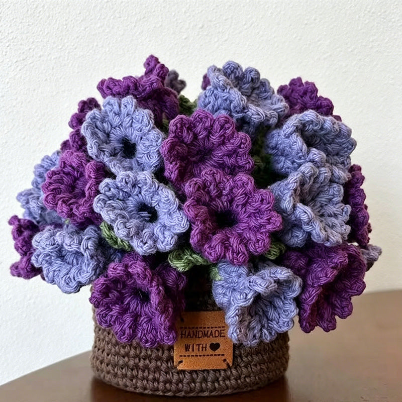 CouldNook Hand Crochet Bellflower Coaster - Floral Heat Resistant Table Decor