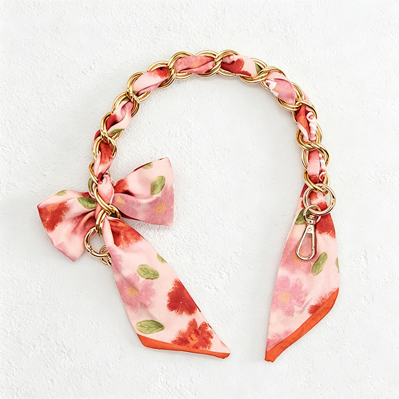 CouldNook 16.54'' Red Series Pattern Bow Chain Bag Strap - Everyday Accent