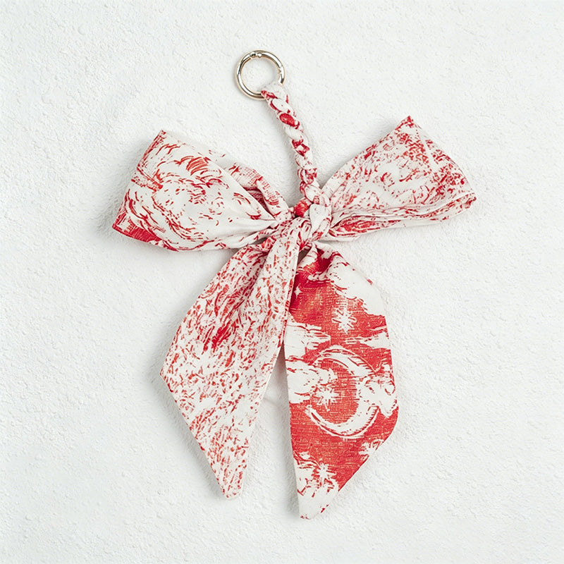 CouldNook Patterned Bow Bag Charm - Giftable Bag Accent