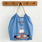 CouldNook Crown Cake Embroidery Shopping Bag - Everyday Market Accent