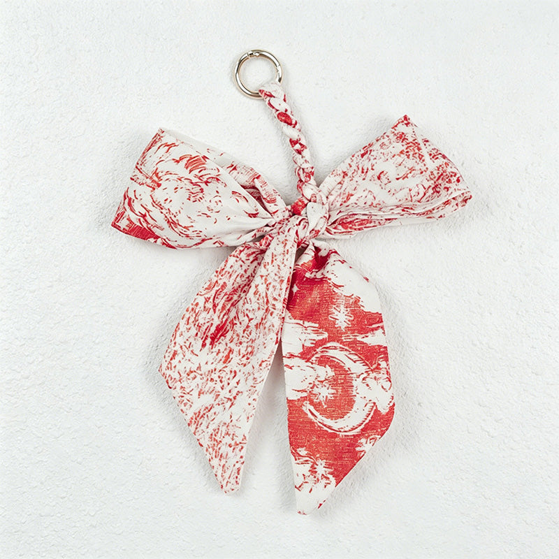 CouldNook Red Series Bow Bag Charm - Soft Bag Accent