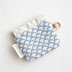 CouldNook Fake Lined Floral Drawstring Storage Pouch - Small Vanity Accent