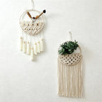 CouldNook Macrame Wall Pocket Basket - Hanging Floral Display