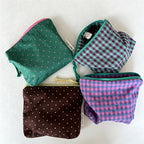 CouldNook Plush Trim Mini Zip Pouch - Small Storage Accent