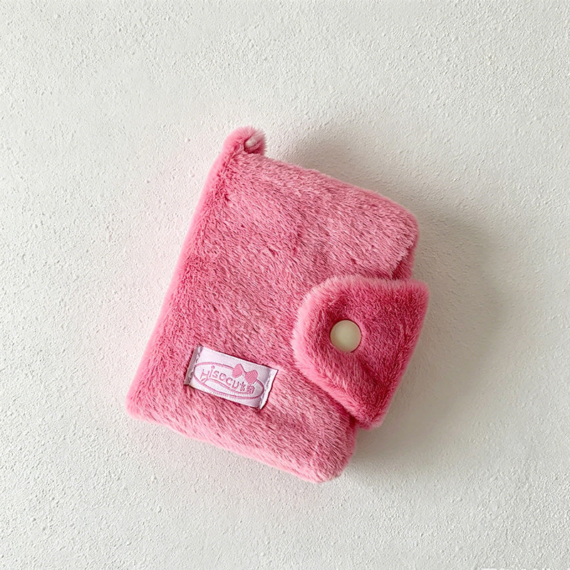 CouldNook Plush Flap Mini Coin Pouch - Everyday Bag Accent