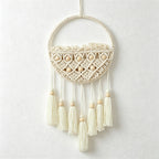 CouldNook Crescent Macrame Wall Basket - Hanging Storage Decor