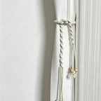 CouldNook Long Macrame Curtain Tieback - Window Drapery Accent