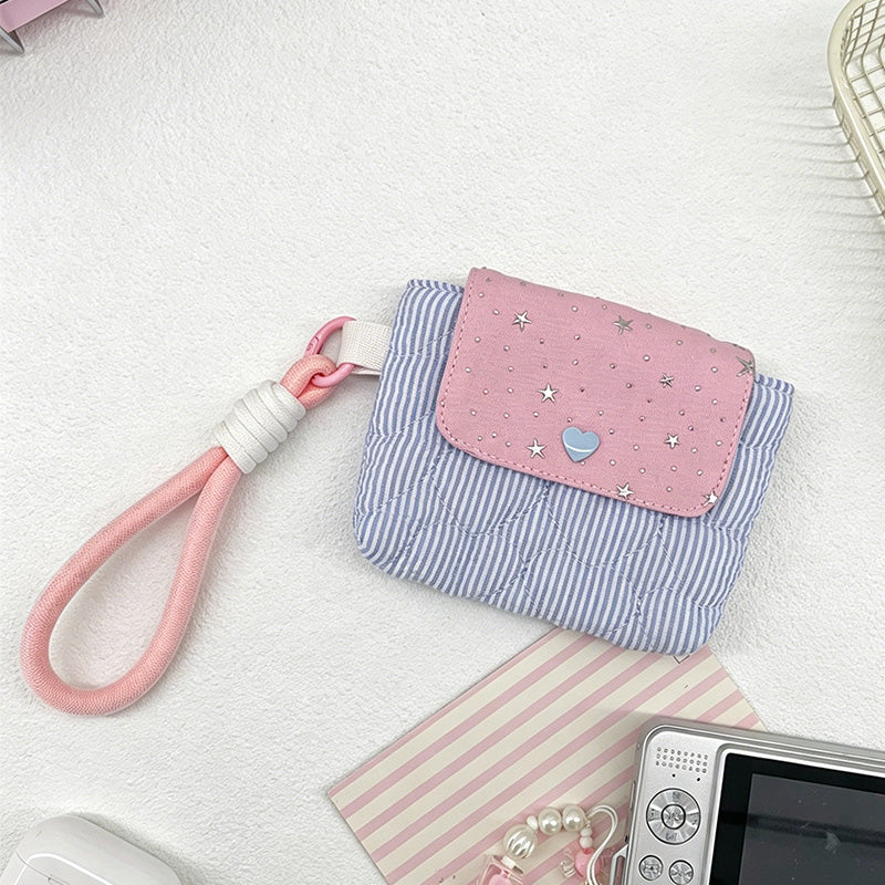 CouldNook Pink Striped Star Coin Purse - Everyday Carry Bag