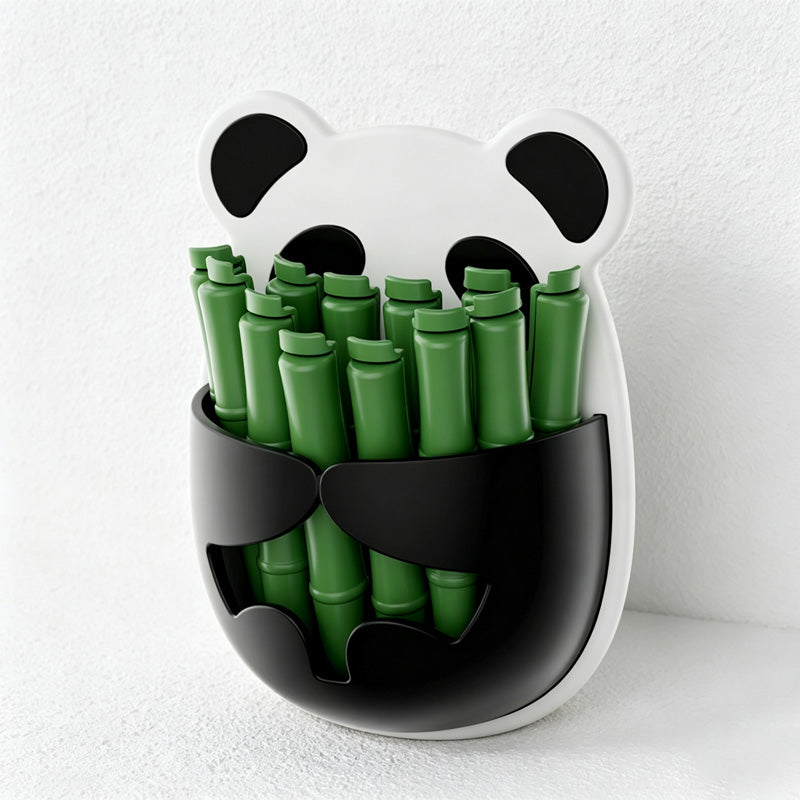 CouldNook Textured Panda Holder Organizer Box - Small Space Helper