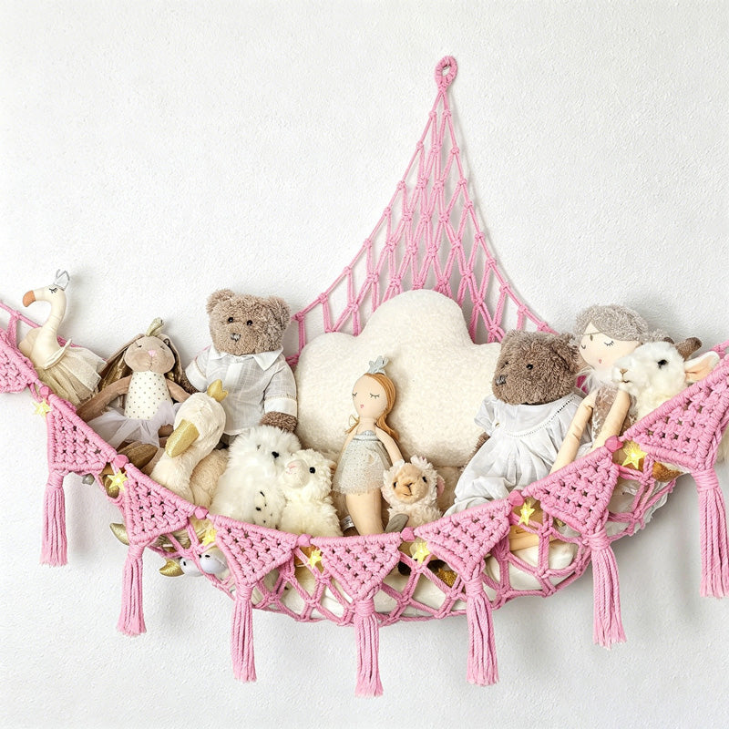 CouldNook Macrame Toy Hammock - Nursery Storage Decor