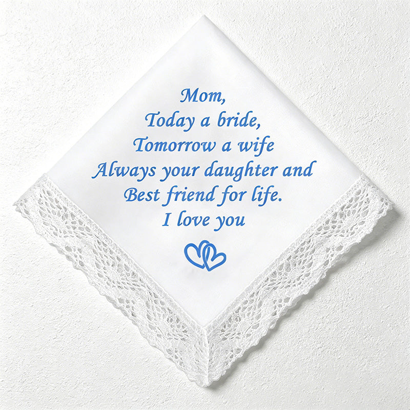 CouldNook Sentiment Handkerchief - Wedding Gift Keepsake