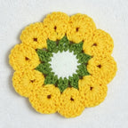 CouldNook Daisy Crochet Coaster - Tabletop Home Accent