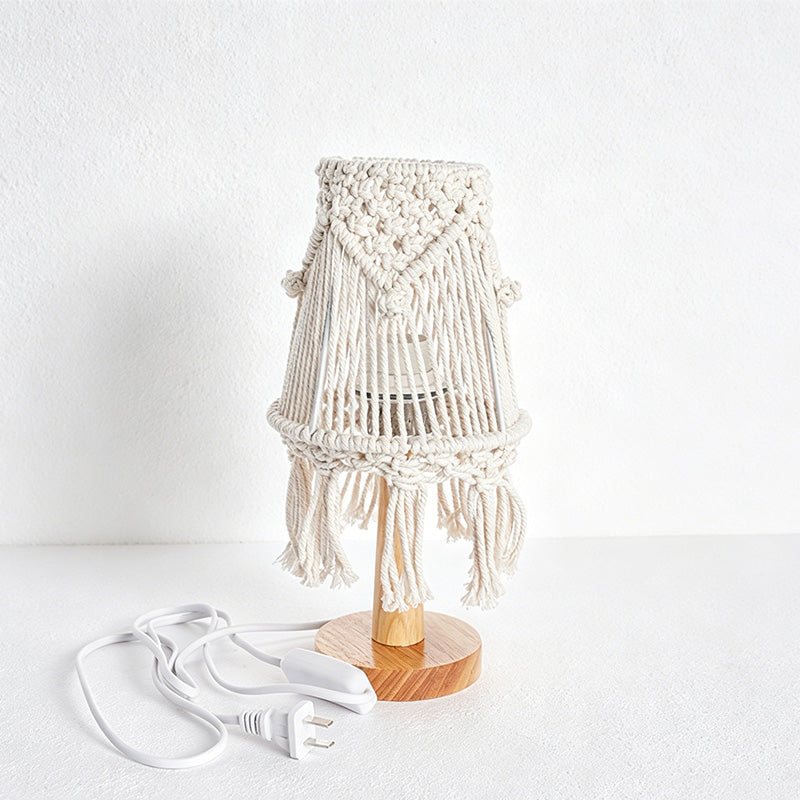 CouldNook Macrame Mini Table Lamp - Cozy Light Shade