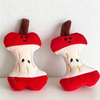 CouldNook Apple Core Plush Bag Charm - Fruit Accent