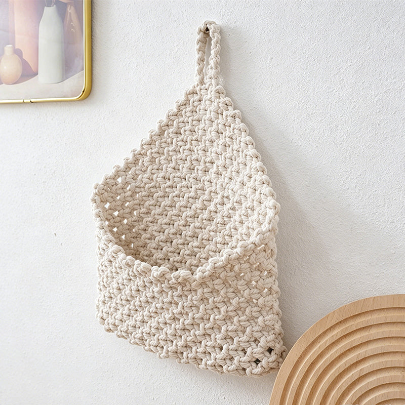 CouldNook Macrame Hanging Basket - Wall Storage Decor