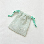 CouldNook Floral Sheer Drawstring Gift Pouch - Vanity Accent
