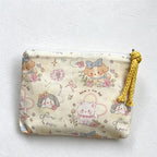 CouldNook Canvas Cosmetic Pouch Mini Zipper Makeup Coin Storage Bag - Small Storage Accent