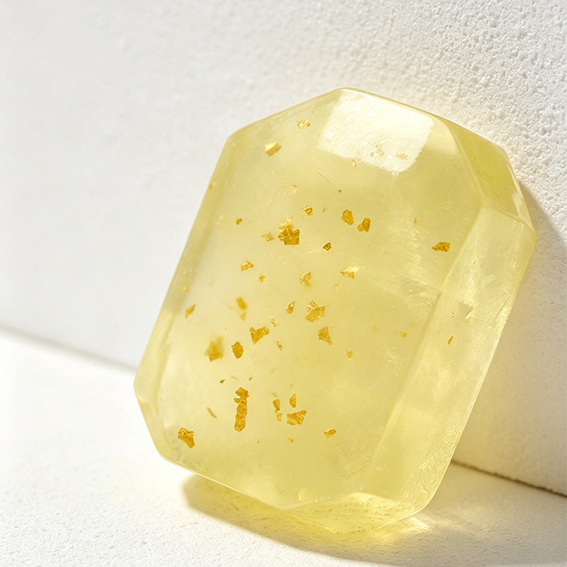 CouldNook Translucent Gemstone & Heart Gold Foil Handmade Soap