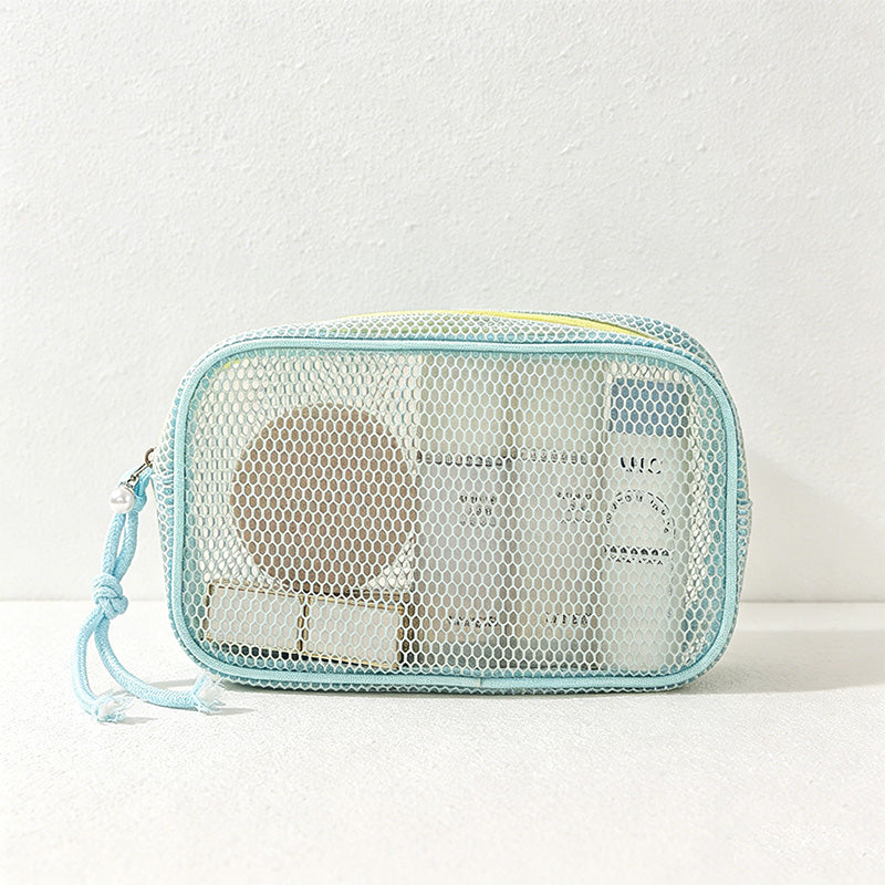 CouldNook Mesh Square Cosmetic Pouch - Home Organizer
