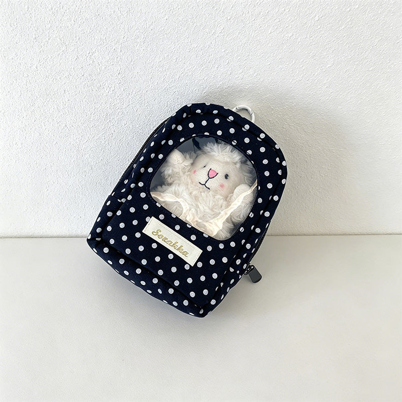 CouldNook Polka Dot Mini Window Pouch - Earbud Storage Case