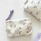 CouldNook Floral Drawstring Cosmetic Pouch - Vanity Storage Accent